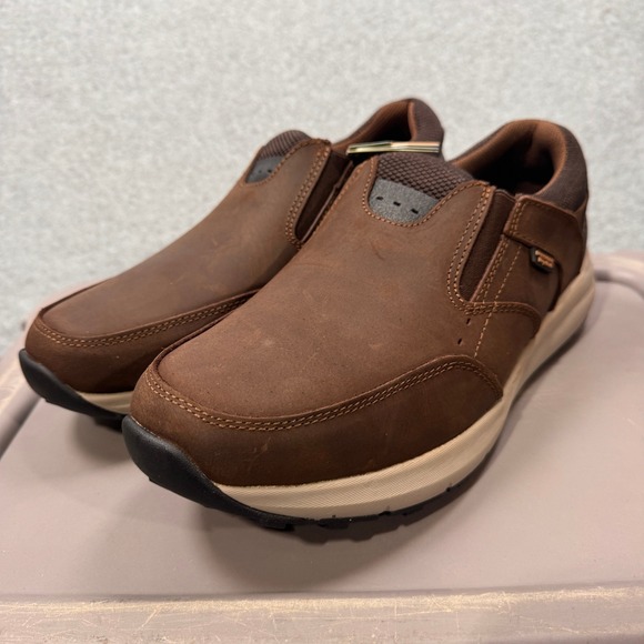 Nunn Bush Other - Nunn Bush Slip On Shoes Mens 9 Brown Leather Defender Repellent Loafers NEW